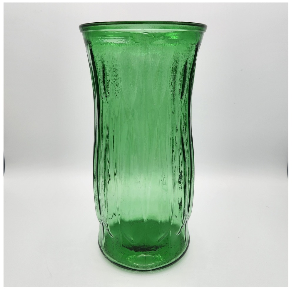 Vintage E O Brody Large Emerald Green Vase